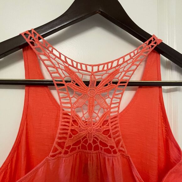 The North Face Women's Sleeveless Tshirt Orange Tank Top Size M - Picture 4 of 7